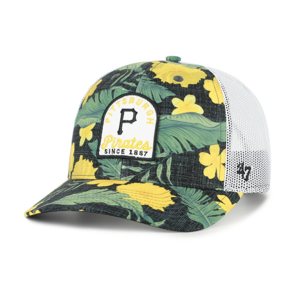 Pittsburgh Pirates '47 Beachside Adjustable Trucker Hat - Black Hats