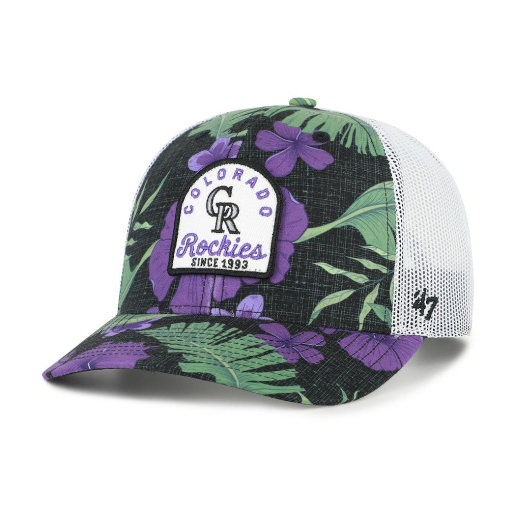 Colorado Rockies '47 Beachside Adjustable Trucker Hat - Black Hats