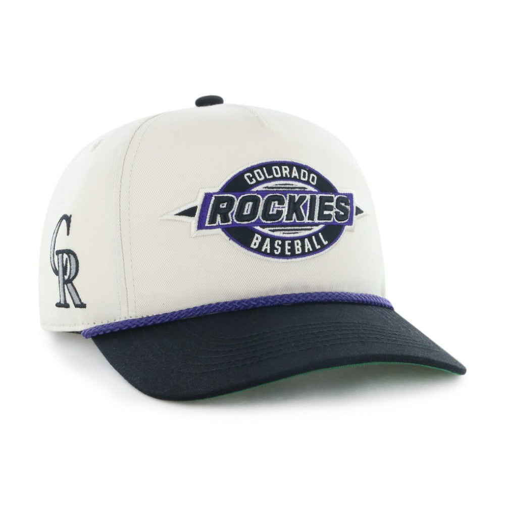 Colorado Rockies '47 Frame Out Hitch Adjustable Hat - Natural/Black Hats