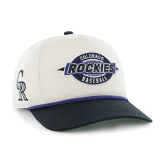 Colorado Rockies '47 Frame Out Hitch Adjustable Hat - Natural/Black Hats