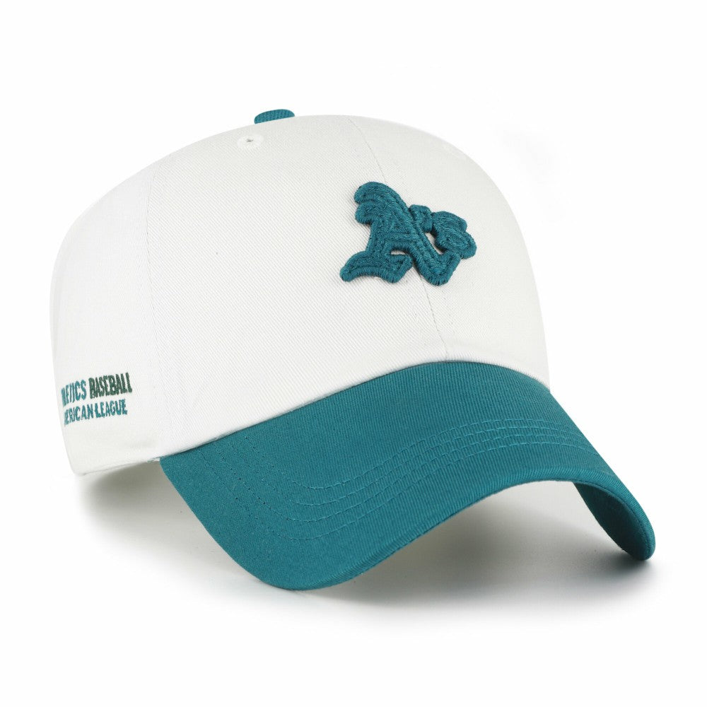 Athletics '47 Contemporary Tonal Clean Up Adjustable Hat - White/Teal Hats