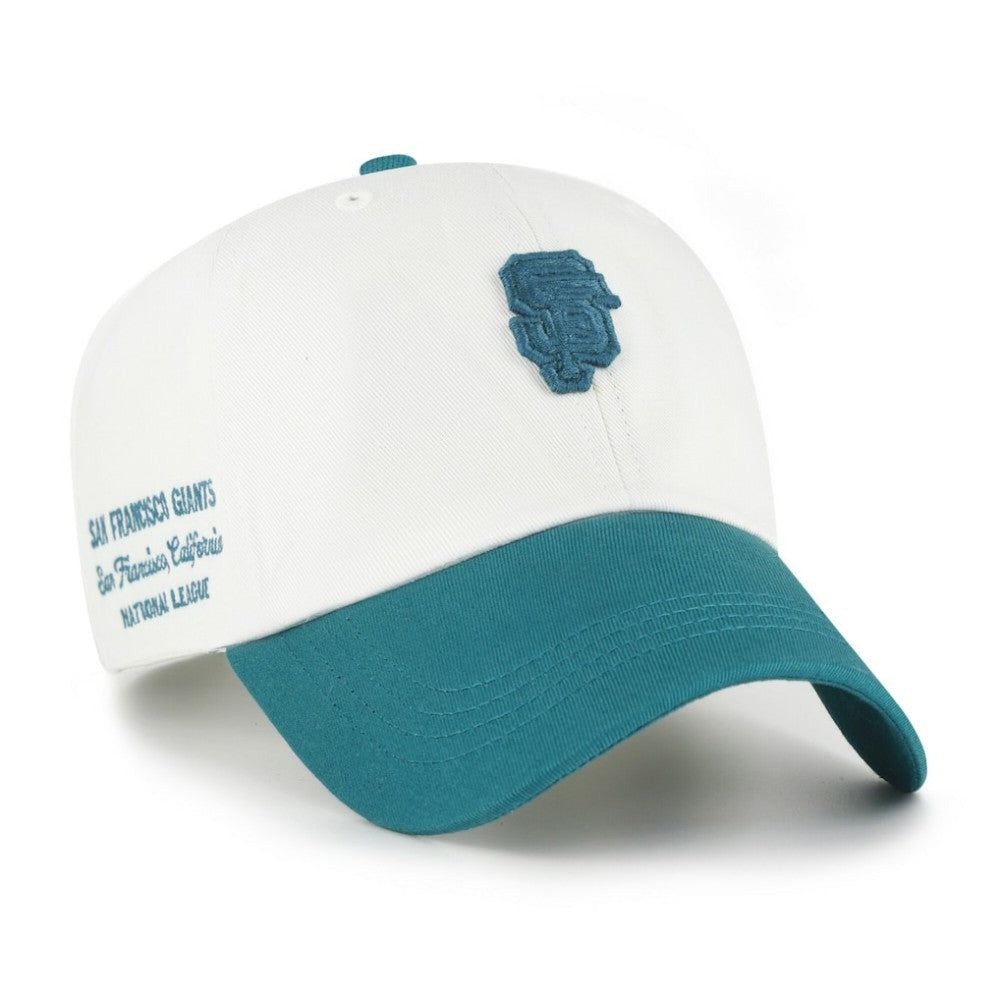 San Francisco Giants '47 Contemporary Tonal Clean Up Adjustable Hat - White/Teal Hats