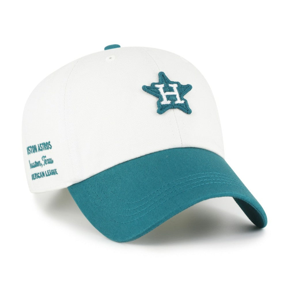 Houston Astros '47 Contemporary Tonal Clean Up Adjustable Hat - White/Teal Hats