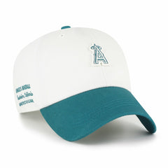 Los Angeles Angels '47 Contemporary Tonal Clean Up Adjustable Hat - White/Teal Hats
