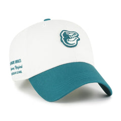 Baltimore Orioles '47 Contemporary Tonal Clean Up Adjustable Hat - White/Teal Hats