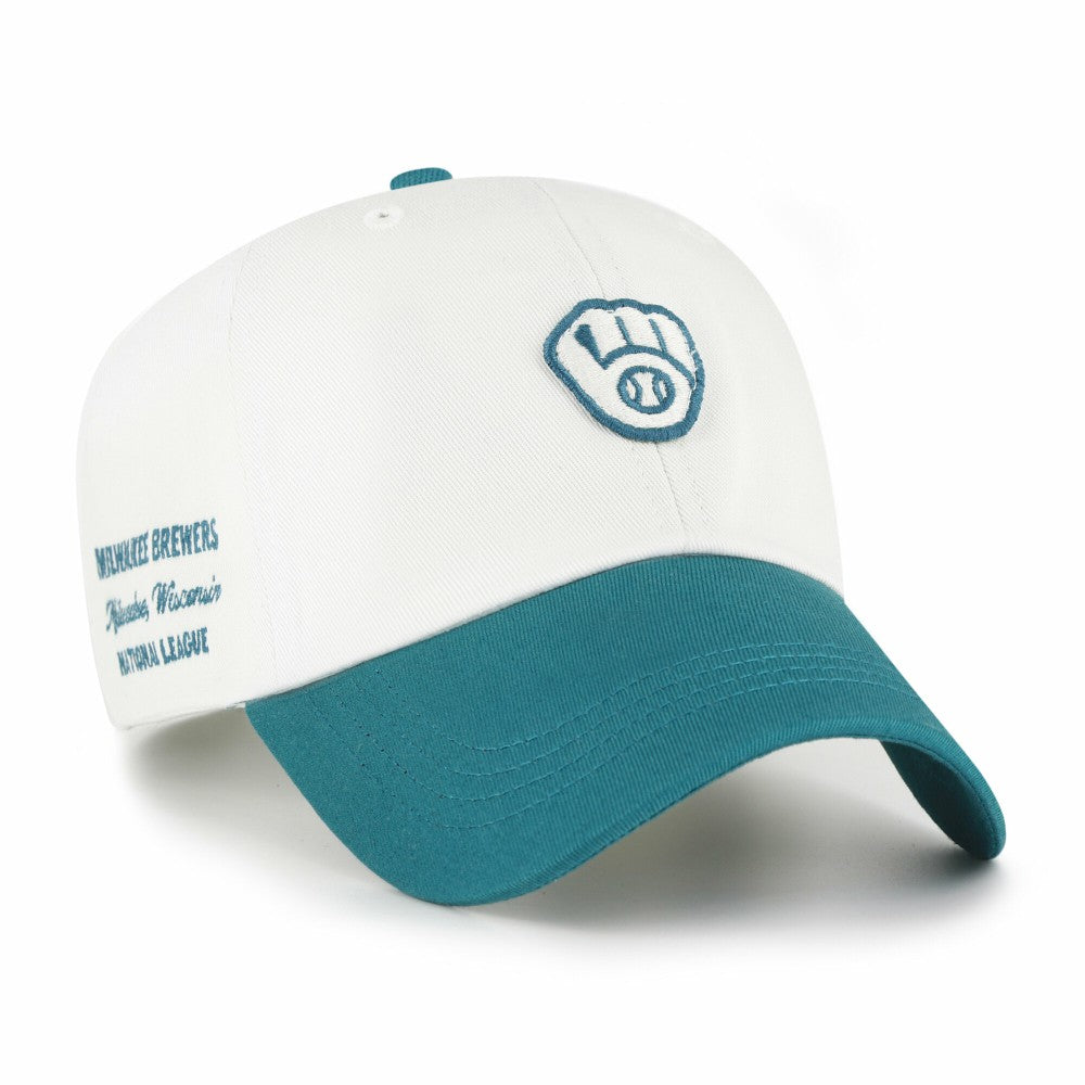 Milwaukee Brewers '47 Contemporary Tonal Clean Up Adjustable Hat - White/Teal Hats