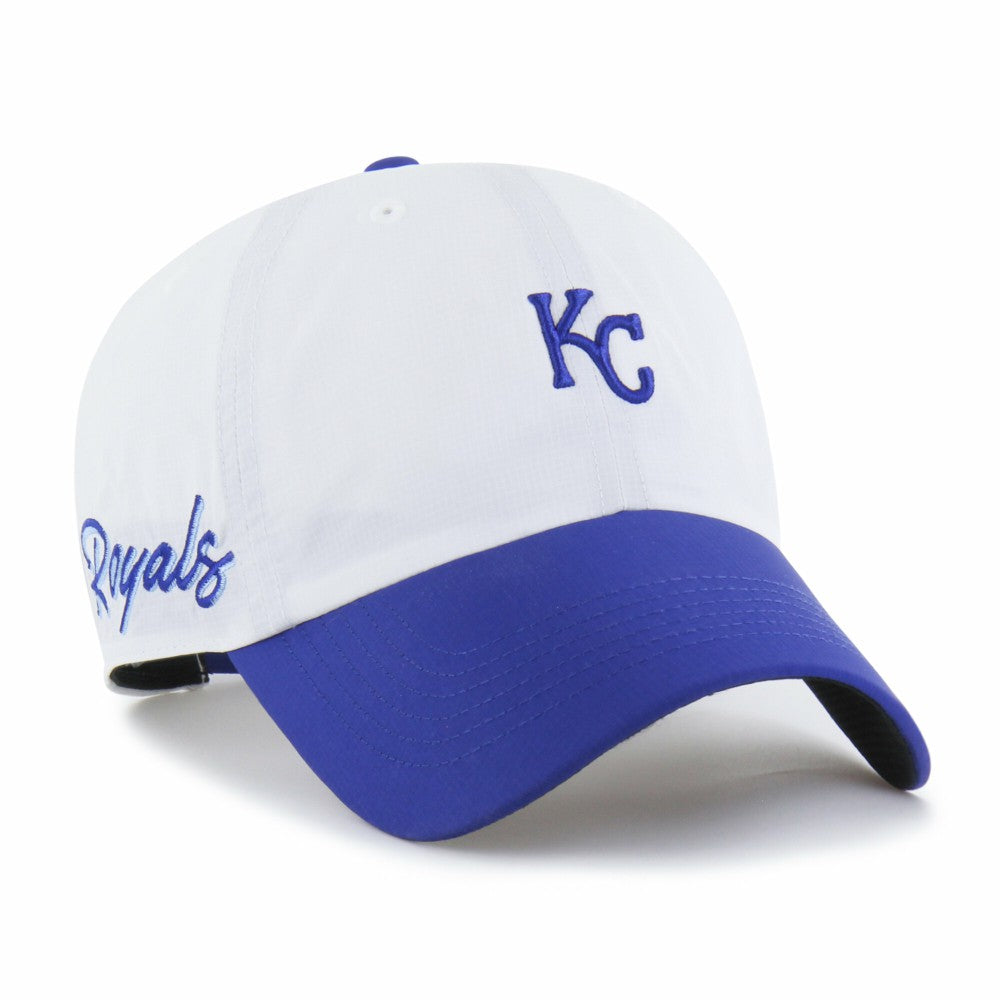 Kansas City Royals '47 Vista Mini Clean Up brrr° Adjustable Hat - White/Royal Hats