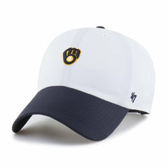 Milwaukee Brewers '47 Vista Mini Clean Up brrr° Adjustable Hat - White/Navy Hats