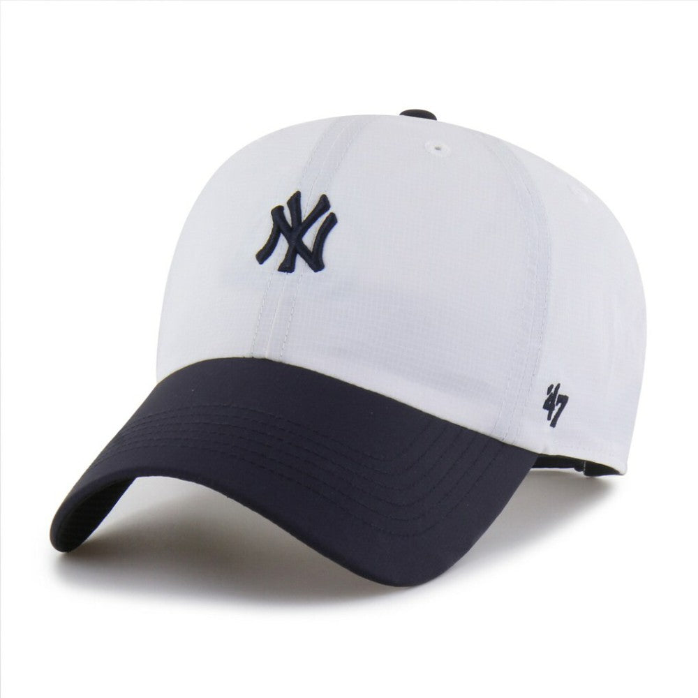 New York Yankees '47 Vista Mini Clean Up brrr° Adjustable Hat - White/Navy Hats