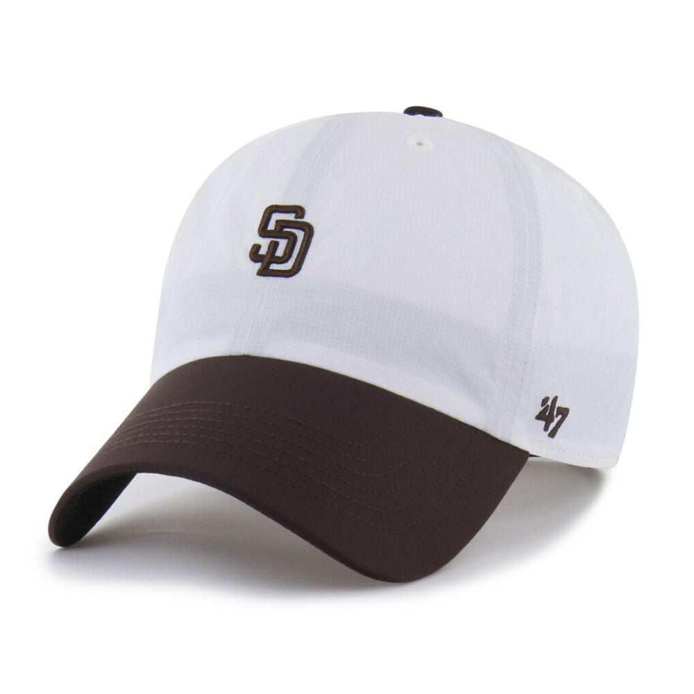 San Diego Padres '47 Vista Mini Clean Up brrr° Adjustable Hat - White/Brown Hats