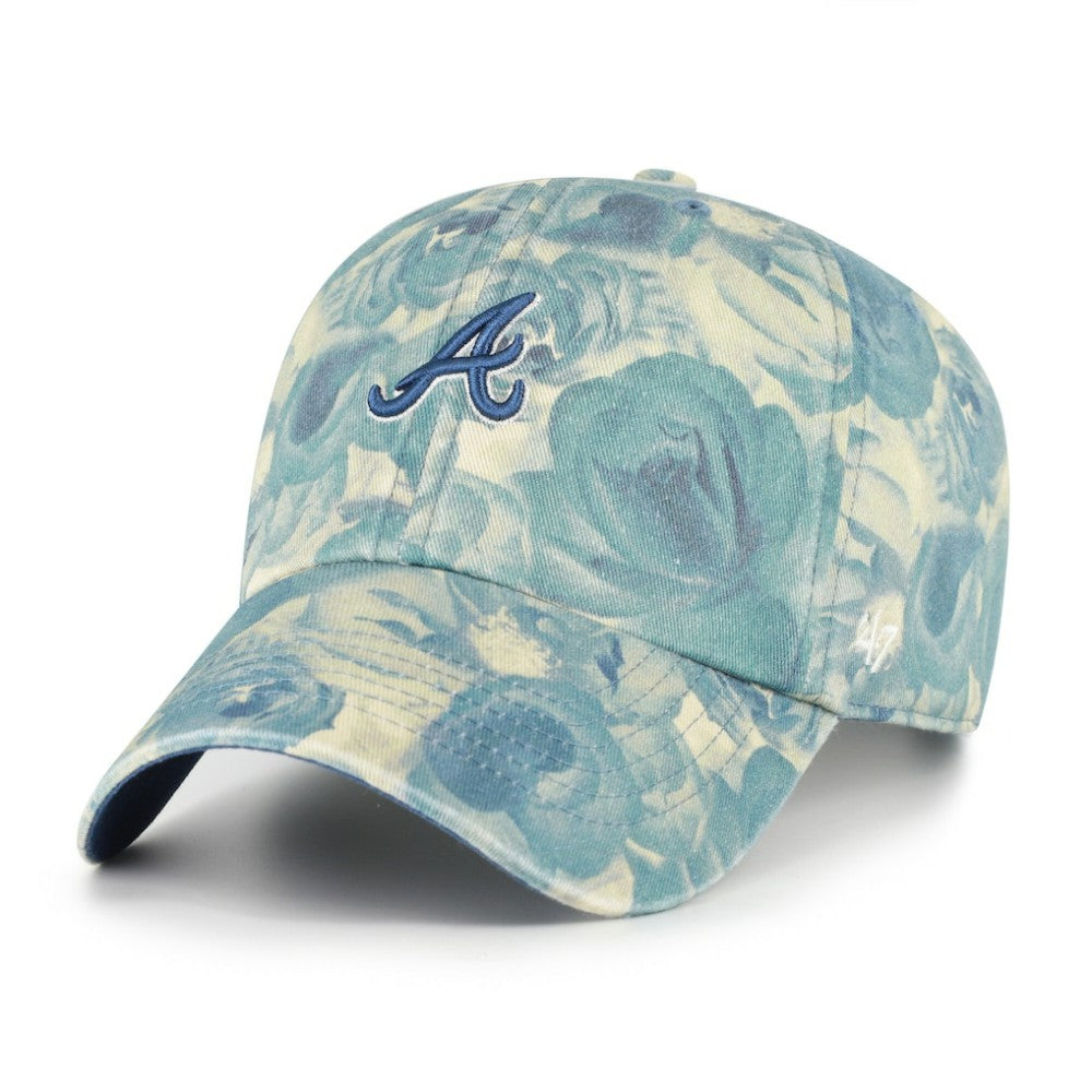 Atlanta Braves '47 Women's Gardenia Clean Up Adjustable Hat - Blue Hats