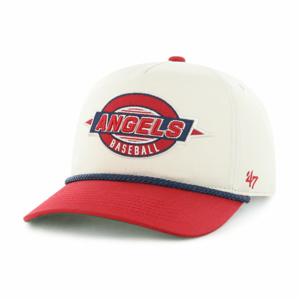 Los Angeles Angels '47 Youth Frame Out Hitch Adjustable Hat - Natural/Red Hats