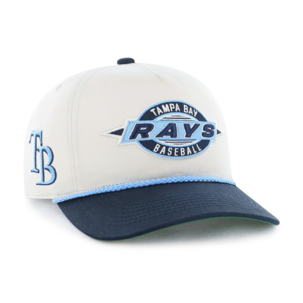 Tampa Bay Rays '47 Youth Frame Out Hitch Adjustable Hat - Natural/Navy Hats