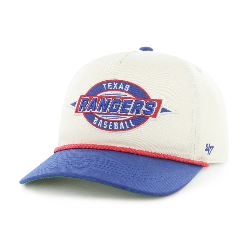 Texas Rangers '47 Youth Frame Out Hitch Adjustable Hat - Natural/Royal Hats