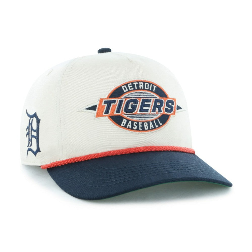 Detroit Tigers '47 Youth Frame Out Hitch Adjustable Hat - Natural/Navy Hats