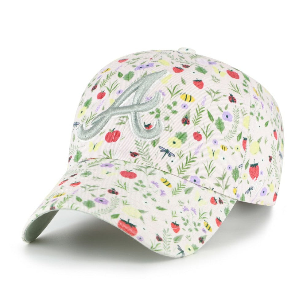 Atlanta Braves '47 Girls Youth Posey Clean Up Adjustable Hat - Light Pink Hats