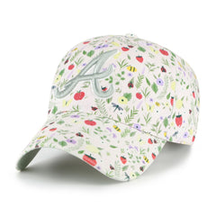 Atlanta Braves '47 Girls Youth Posey Clean Up Adjustable Hat - Light Pink Hats