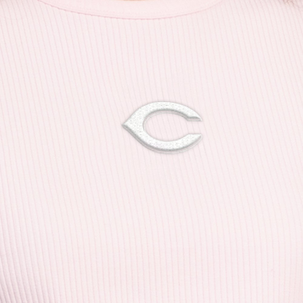 Cincinnati Reds Starter Women's Pastels Ribbed Tank Top - Light Pink Tanks