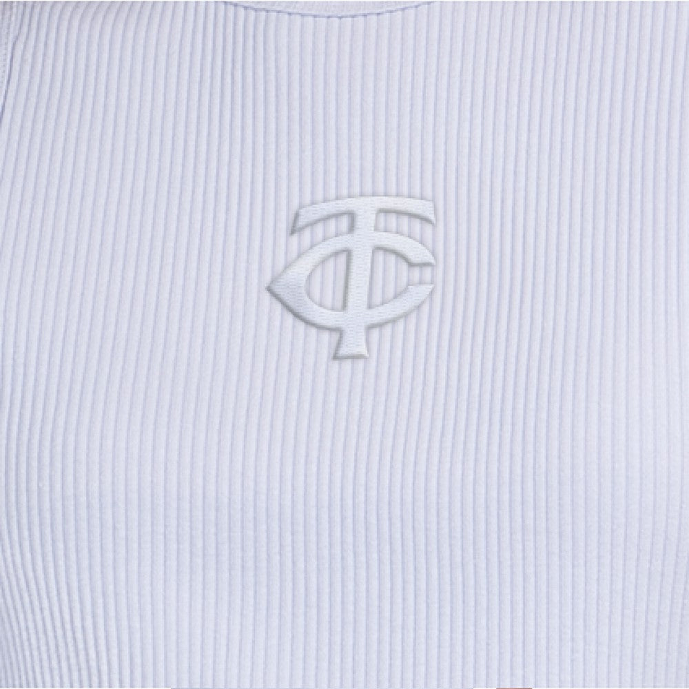 Minnesota Twins Starter Women's Pastels Ribbed Tank Top - Light Blue Tanks