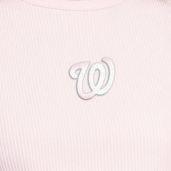 Washington Nationals Starter Women's Pastels Ribbed Tank Top - Light Pink Tanks