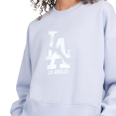 Los Angeles Dodgers Starter Women's Pastels Boxy Fleece Sweatshirt - Light Blue Sweatshirts