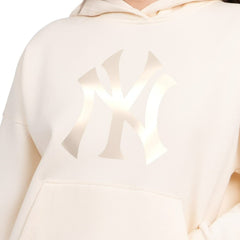 New York Yankees Starter Women's Pastel Relaxed Hoodie - Cream Hoodies