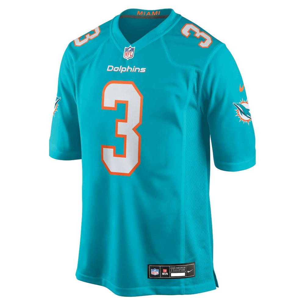 K.J. Britt Miami Dolphins Team Game Jersey - Aqua Jerseys