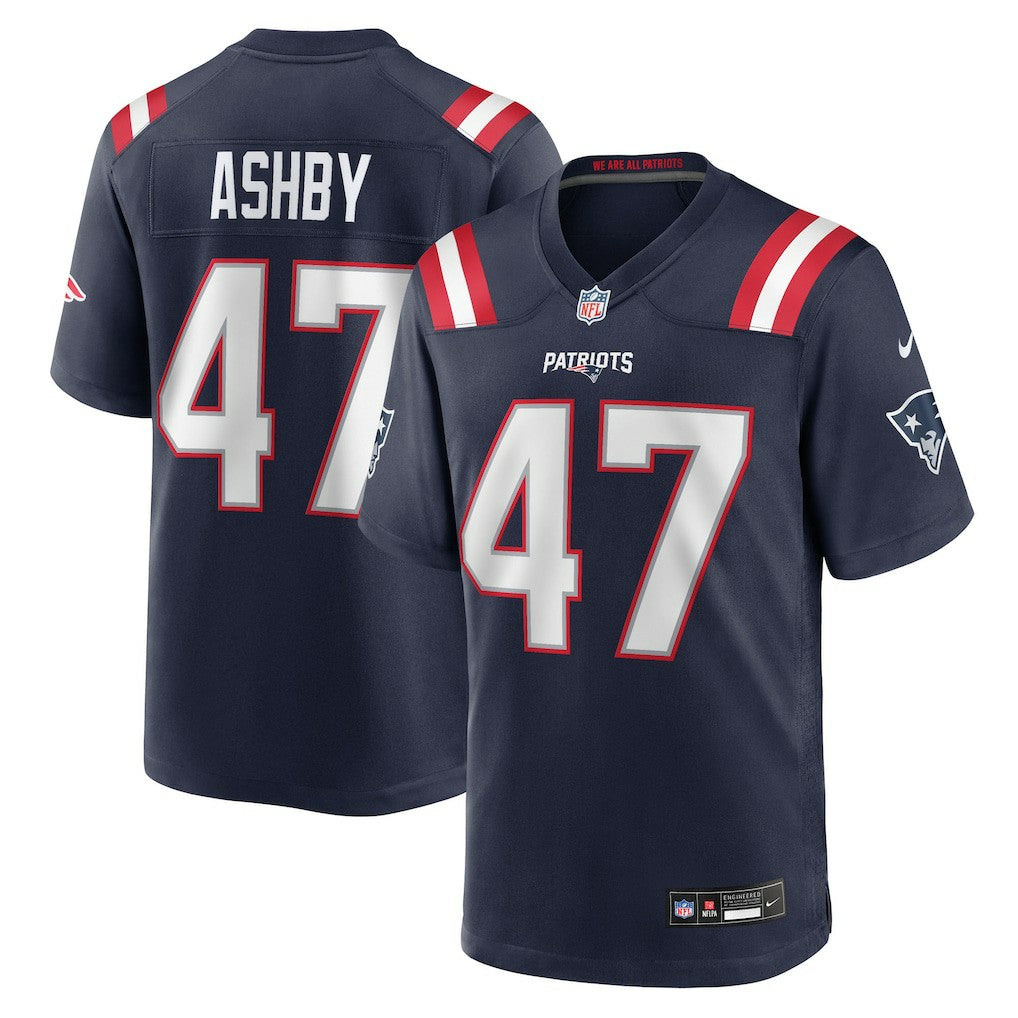 Julian Ashby New England Patriots Team Game Jersey - Navy Jerseys