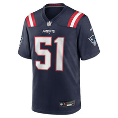 Jack Gibbens New England Patriots Team Game Jersey - Navy Jerseys