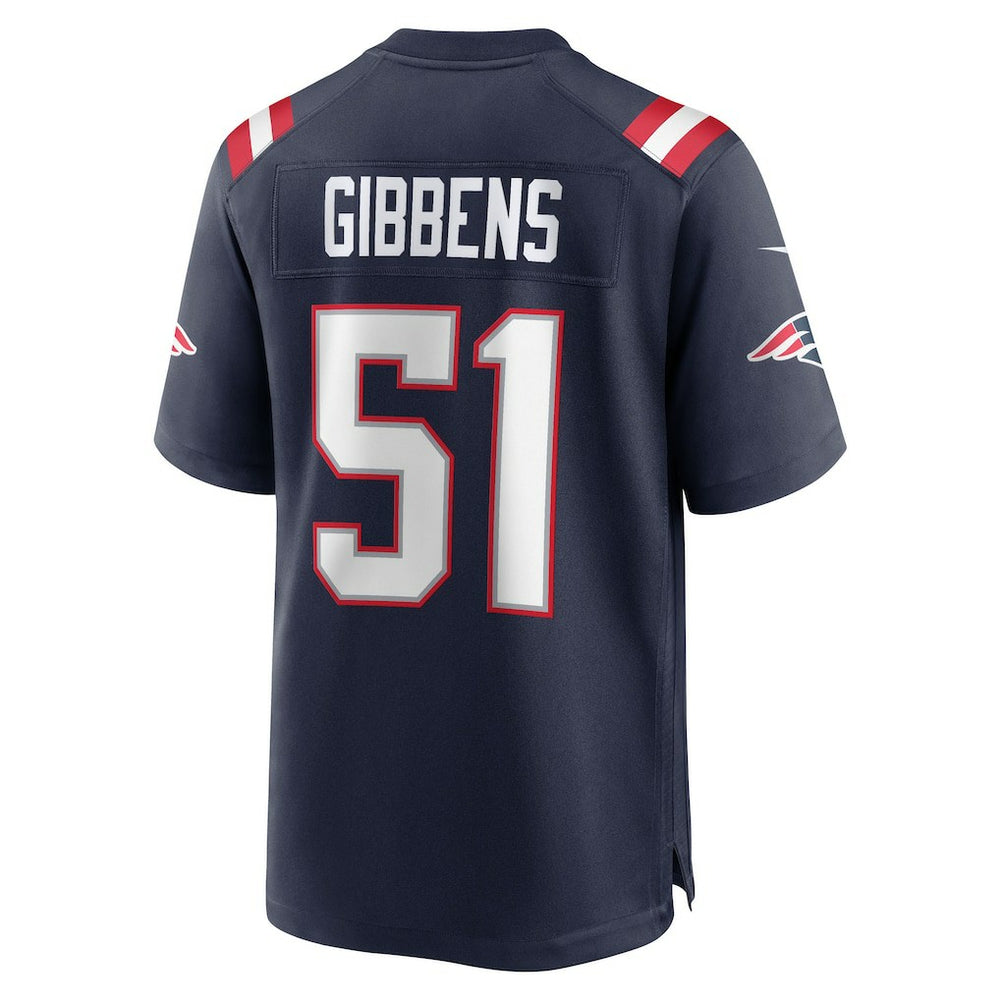 Jack Gibbens New England Patriots Team Game Jersey - Navy Jerseys