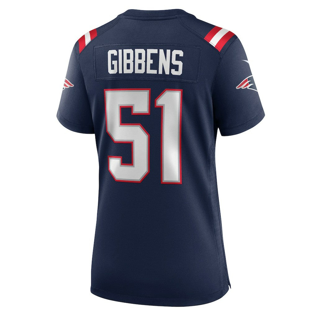 Jack Gibbens New England Patriots Women's Team Game Jersey - Navy Jerseys