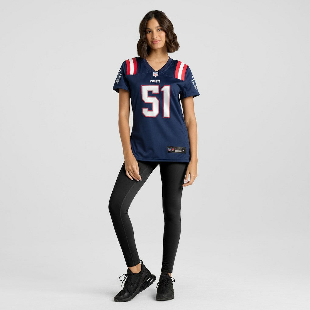 Jack Gibbens New England Patriots Women's Team Game Jersey - Navy Jerseys
