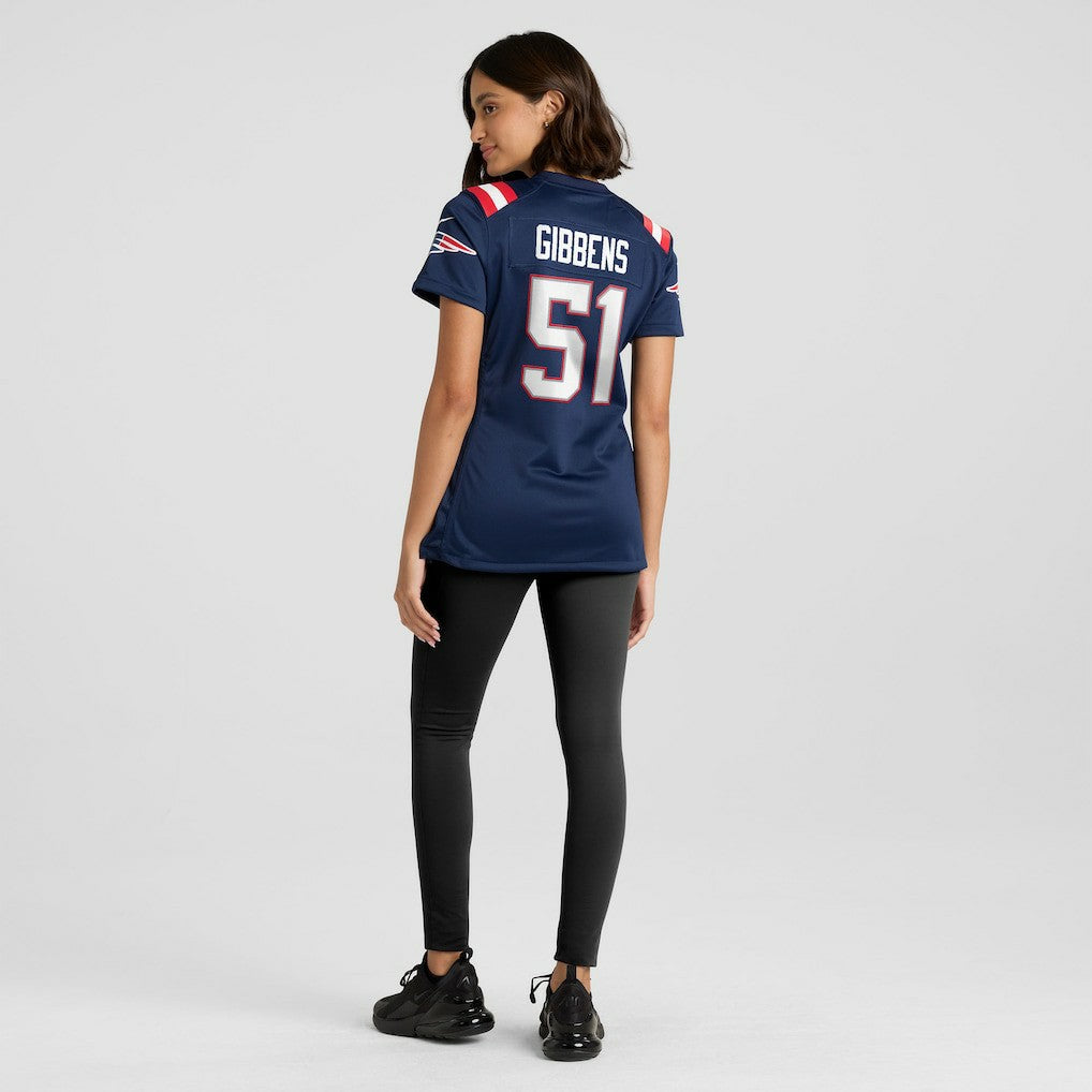 Jack Gibbens New England Patriots Women's Team Game Jersey - Navy Jerseys