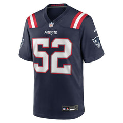 Marcus Bryant New England Patriots Team Game Jersey - Navy Jerseys