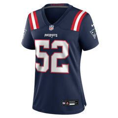 Marcus Bryant New England Patriots Women's Team Game Jersey - Navy Jerseys