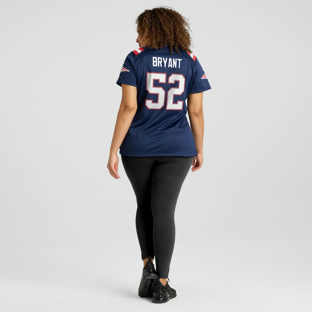 Marcus Bryant New England Patriots Women's Team Game Jersey - Navy Jerseys
