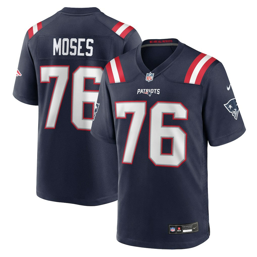 Morgan Moses New England Patriots Team Game Jersey - Navy Jerseys