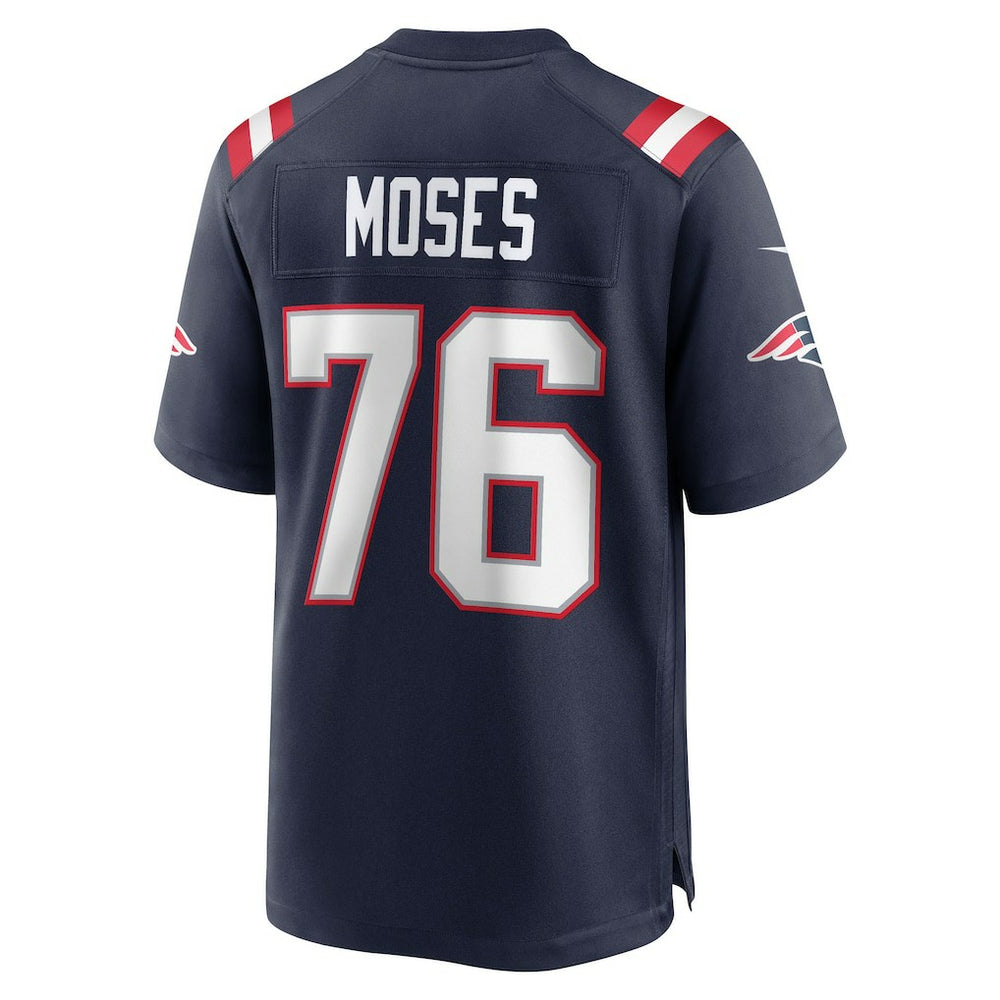 Morgan Moses New England Patriots Team Game Jersey - Navy Jerseys