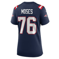 Morgan Moses New England Patriots Women's Team Game Jersey - Navy Jerseys