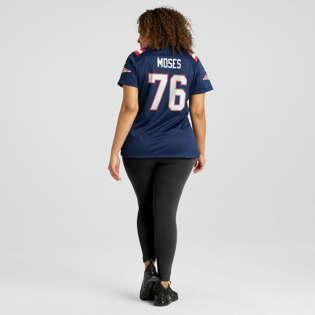 Morgan Moses New England Patriots Women's Team Game Jersey - Navy Jerseys