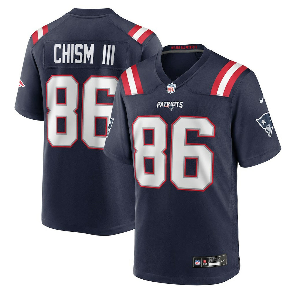 Efton Chism III New England Patriots Team Game Jersey - Navy Jerseys