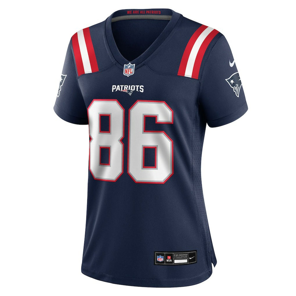 Efton Chism III New England Patriots Women's Team Game Jersey - Navy Jerseys