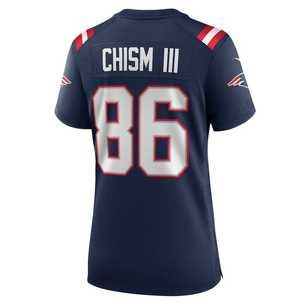 Efton Chism III New England Patriots Women's Team Game Jersey - Navy Jerseys