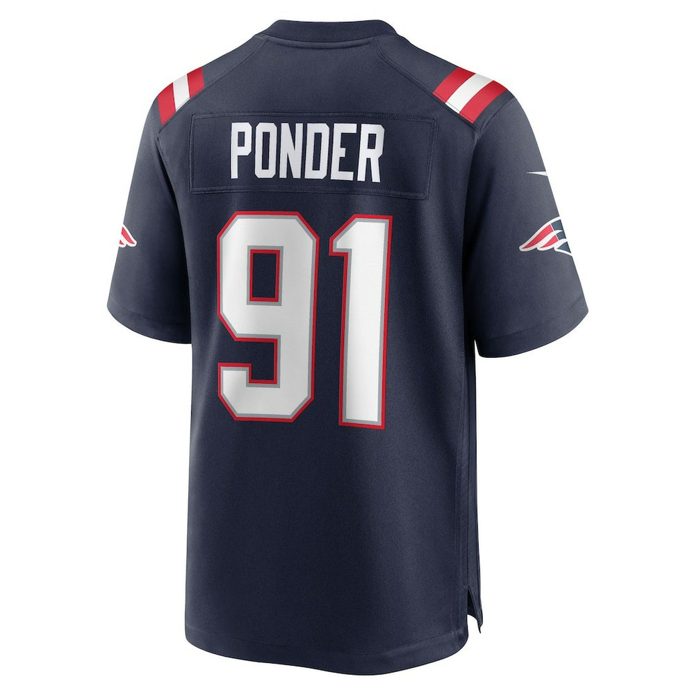 Elijah Ponder New England Patriots Team Game Jersey - Navy Jerseys