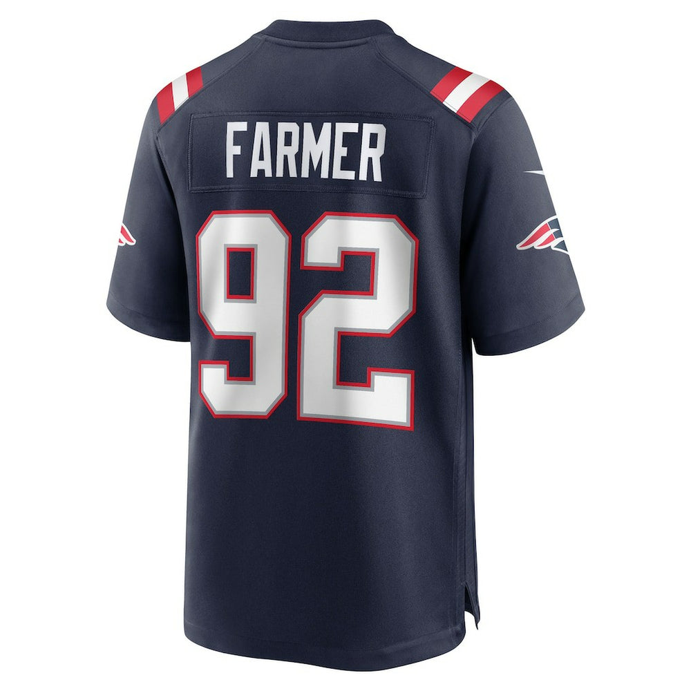 Joshua Farmer New England Patriots Team Game Jersey - Navy Jerseys