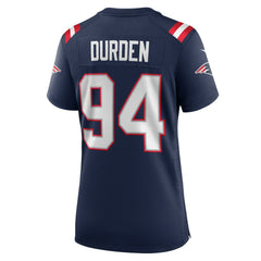 Cory Durden New England Patriots Women's Team Game Jersey - Navy Jerseys