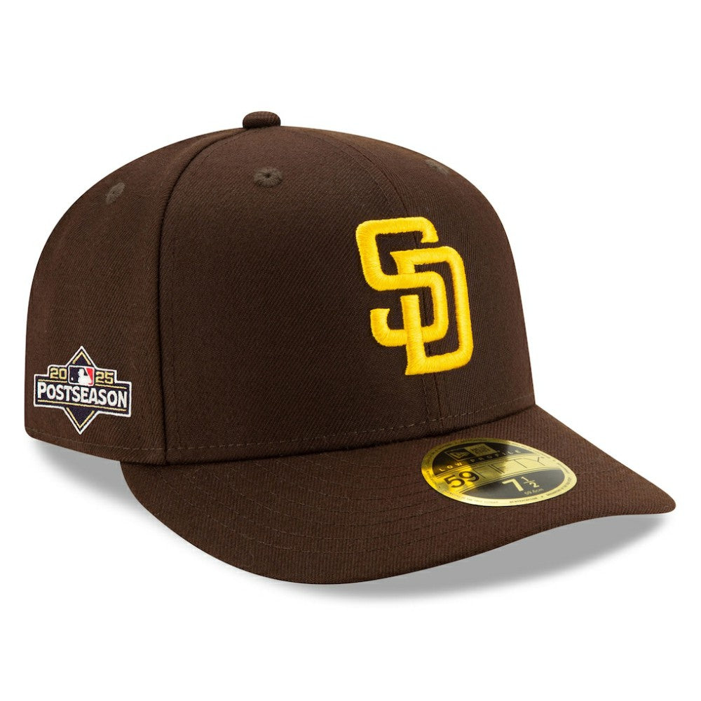 San Diego Padres New Era 2025 MLB Postseason Side Patch Low Profile 59FIFTY Fitted Hat - Brown Hats