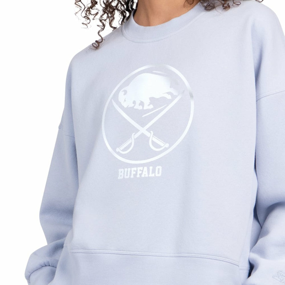Buffalo Sabres Starter Women's Boxy Cropped Sweatshirt - Blue | US 203459795