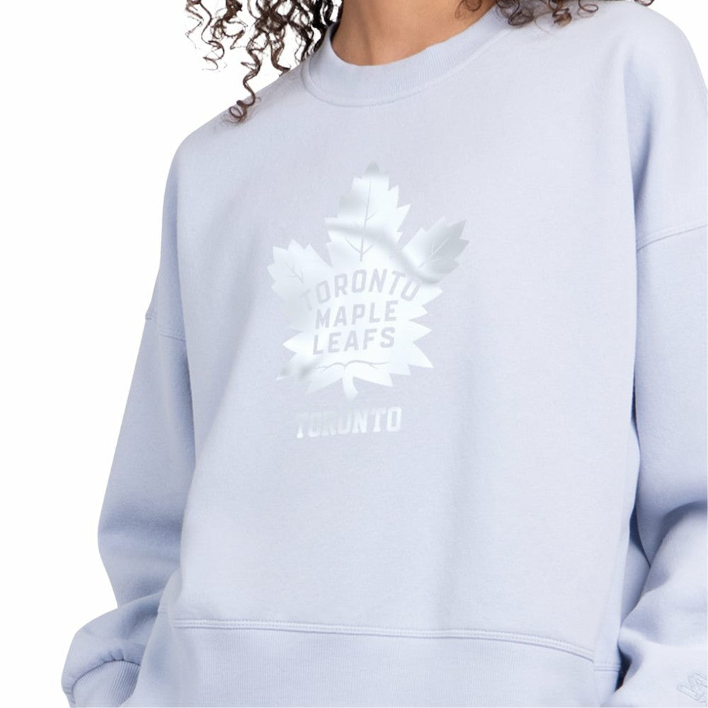 Toronto Maple Leafs Starter Women's Boxy Cropped Sweatshirt - Blue | US 203459799