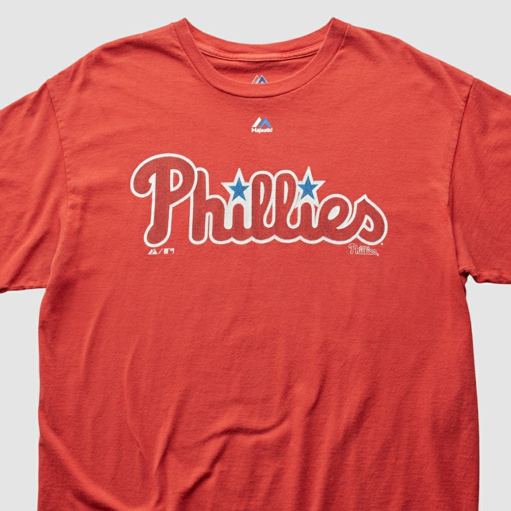Philadelphia Phillies Majestic 2013 T-Shirt - Red - Vintage T-shirts